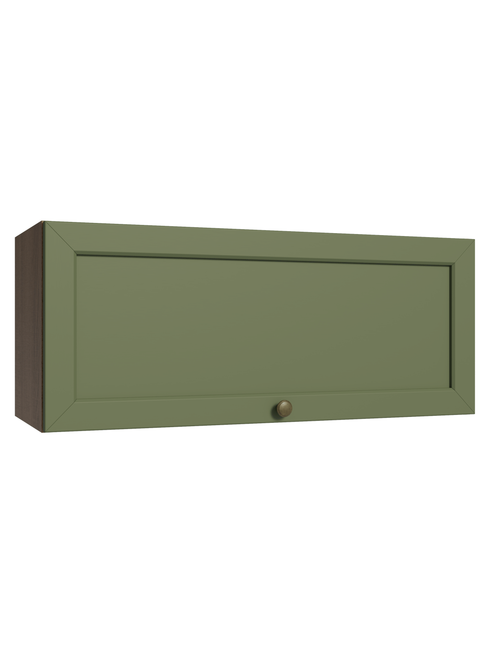 Armário Aéreo 80 cm 1 Porta Basculante Rustic/Verde Vik Madesa - Rustic/Verde