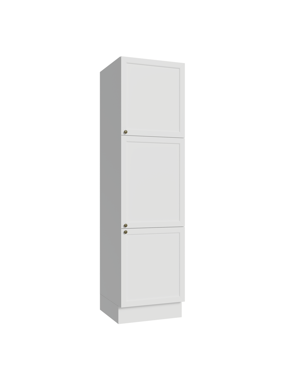 Paneleiro 60 cm 3 Portas Branco Vik Madesa - Branco