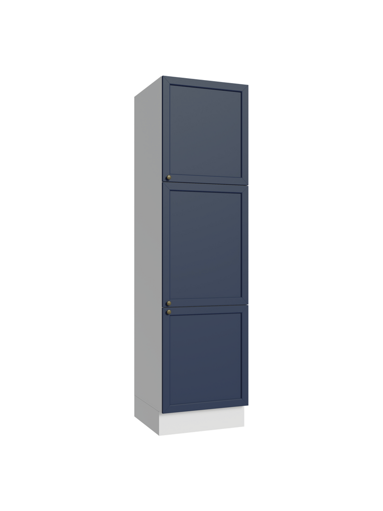 Paneleiro 60 cm 3 Portas Branco/Azul Vik Madesa