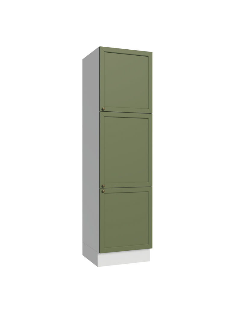 Paneleiro 60 cm 3 Portas Branco/Verde Vik Madesa