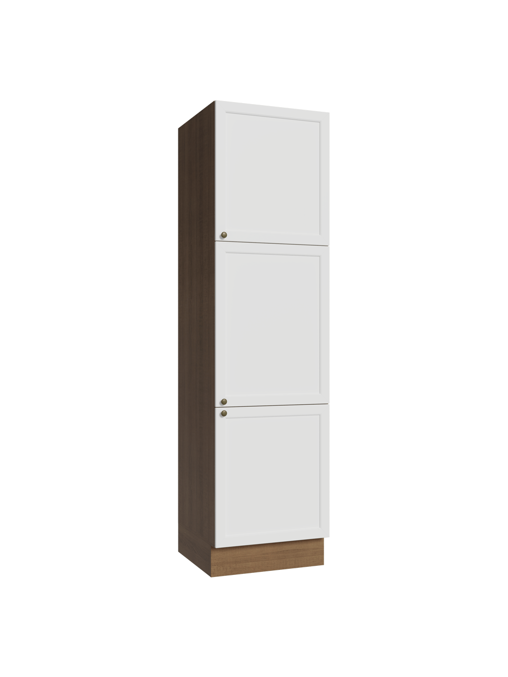 Paneleiro 60 cm 3 Portas Rustic/Branco Vik Madesa - Rustic/Branco