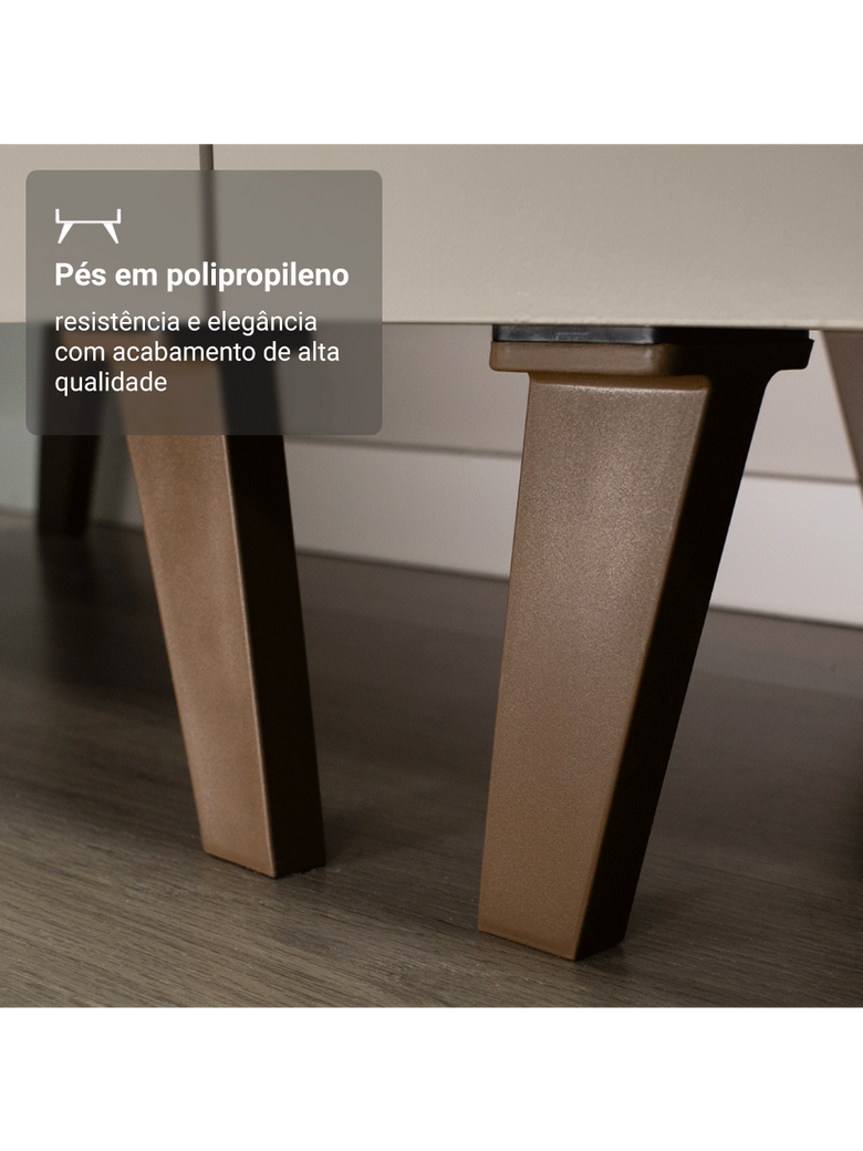 Paneleiro 40 cm 2 Portas Com Pés Crema Nice Madesa