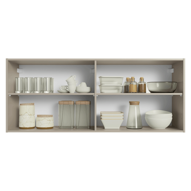 Armário Aéreo 120 cm 2 Portas Crema Nice Madesa
