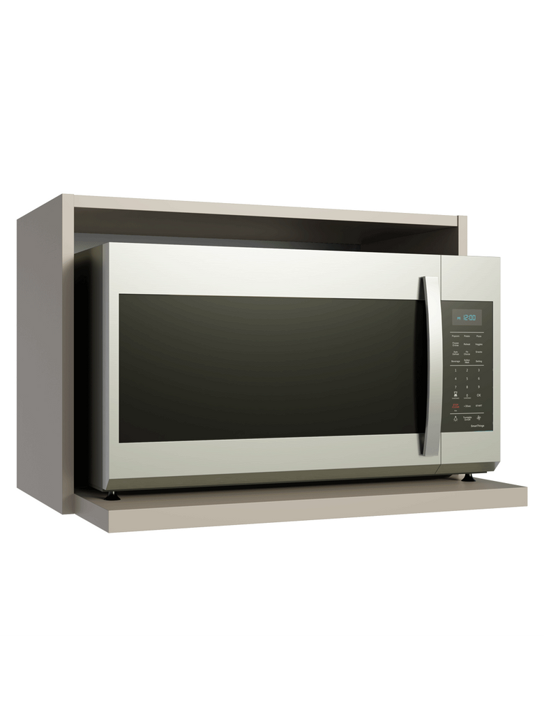 Armário Aéreo 60 cm Nicho para Microondas e Forno Elétrico Crema Nice Madesa