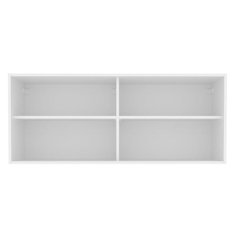 Armário Aéreo Madesa 2 Portas de Correr de Vidro para Cozinhas Glamy, Lux e Reims Branco