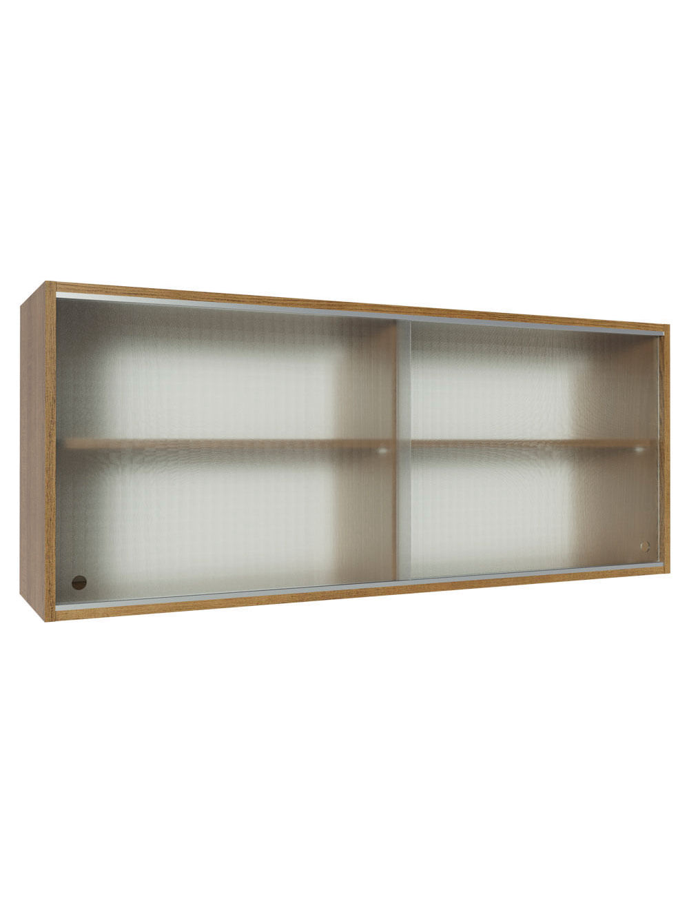 Armário Aéreo Madesa 2 Portas de Correr de Vidro para Cozinhas Glamy, Lux e Reims Rustic - Rustic