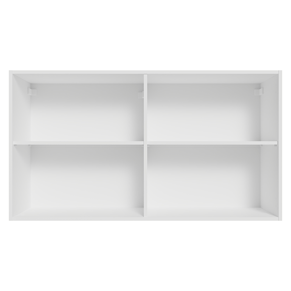 Armário Aéreo para Quarto 120 cm 2 Portas Branco Neo Madesa