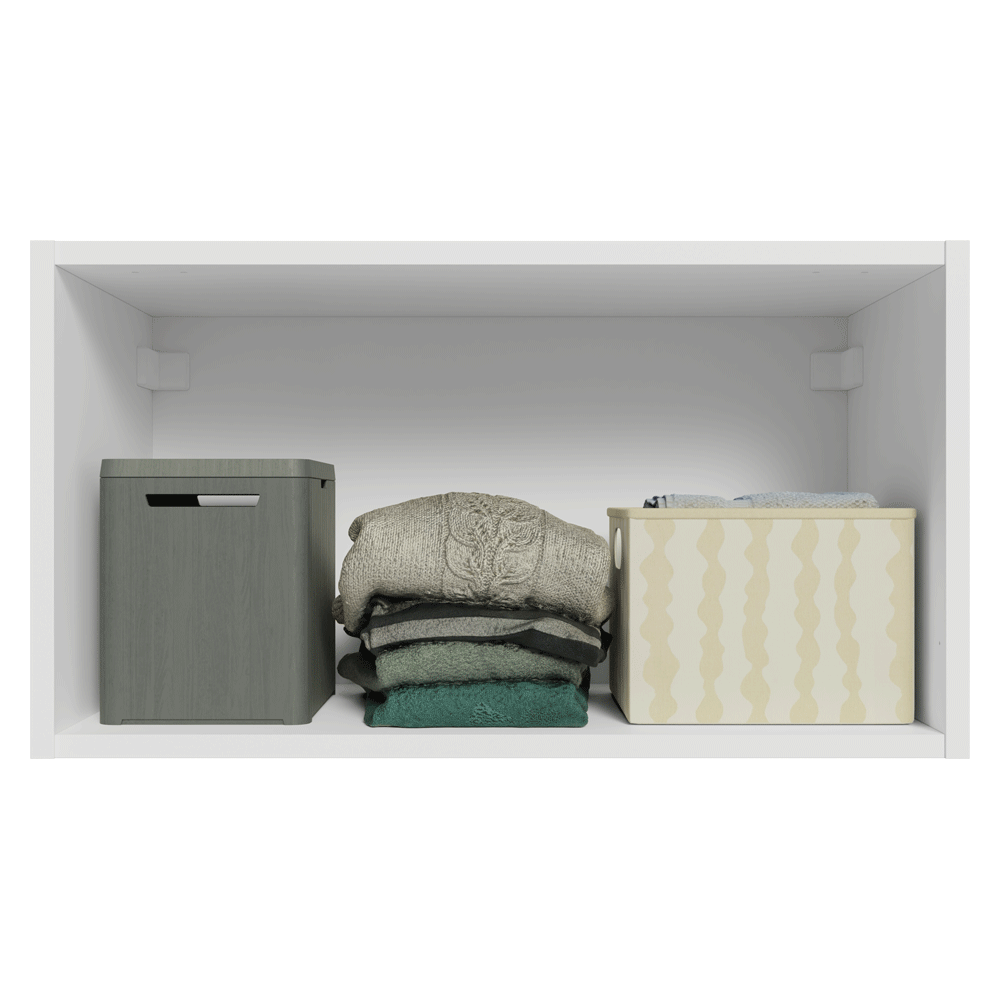 Armário Aéreo para Quarto 60 cm 1 Porta Basculante Branco Neo Madesa