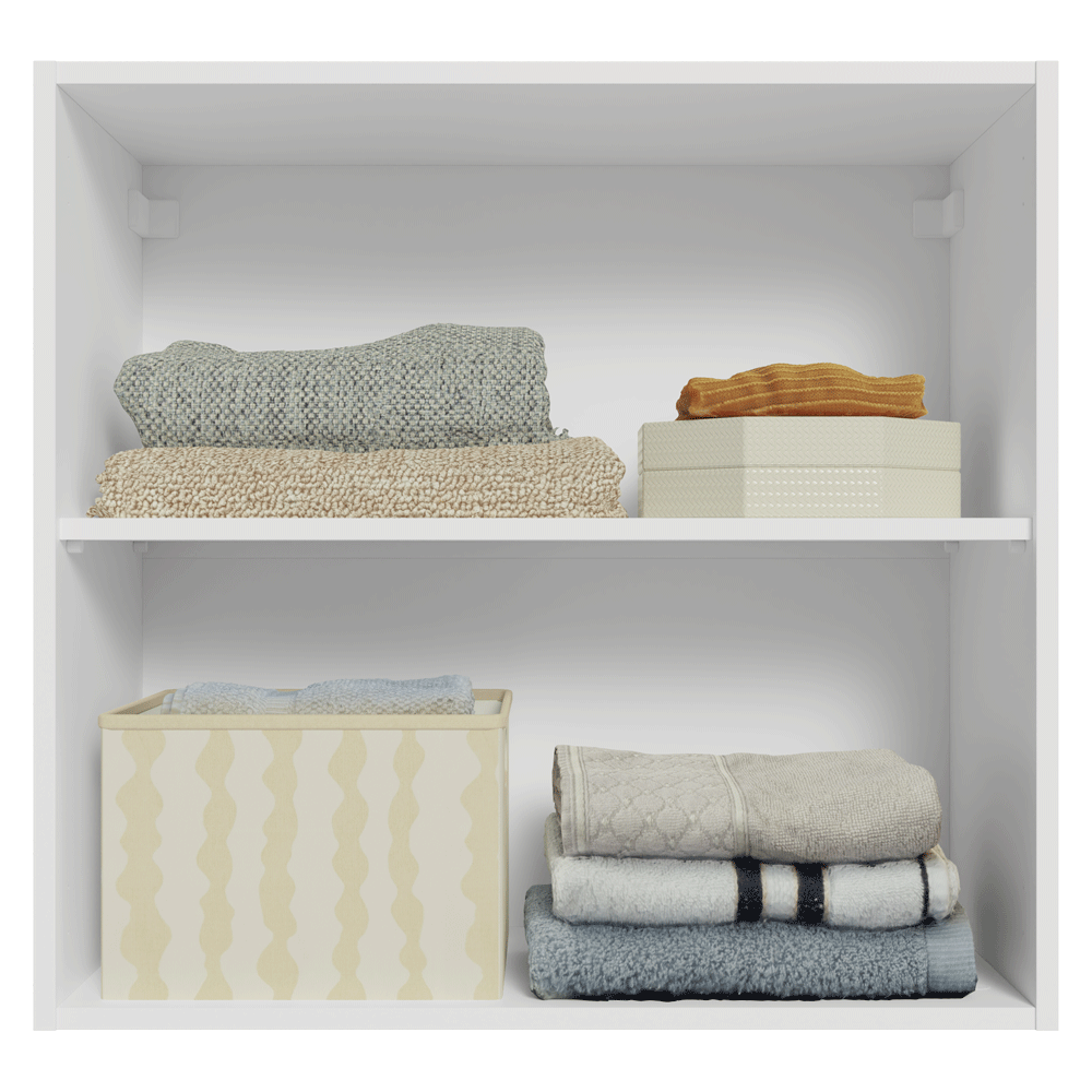 Armário Aéreo para Quarto 70 cm 2 Portas Branco Neo Madesa