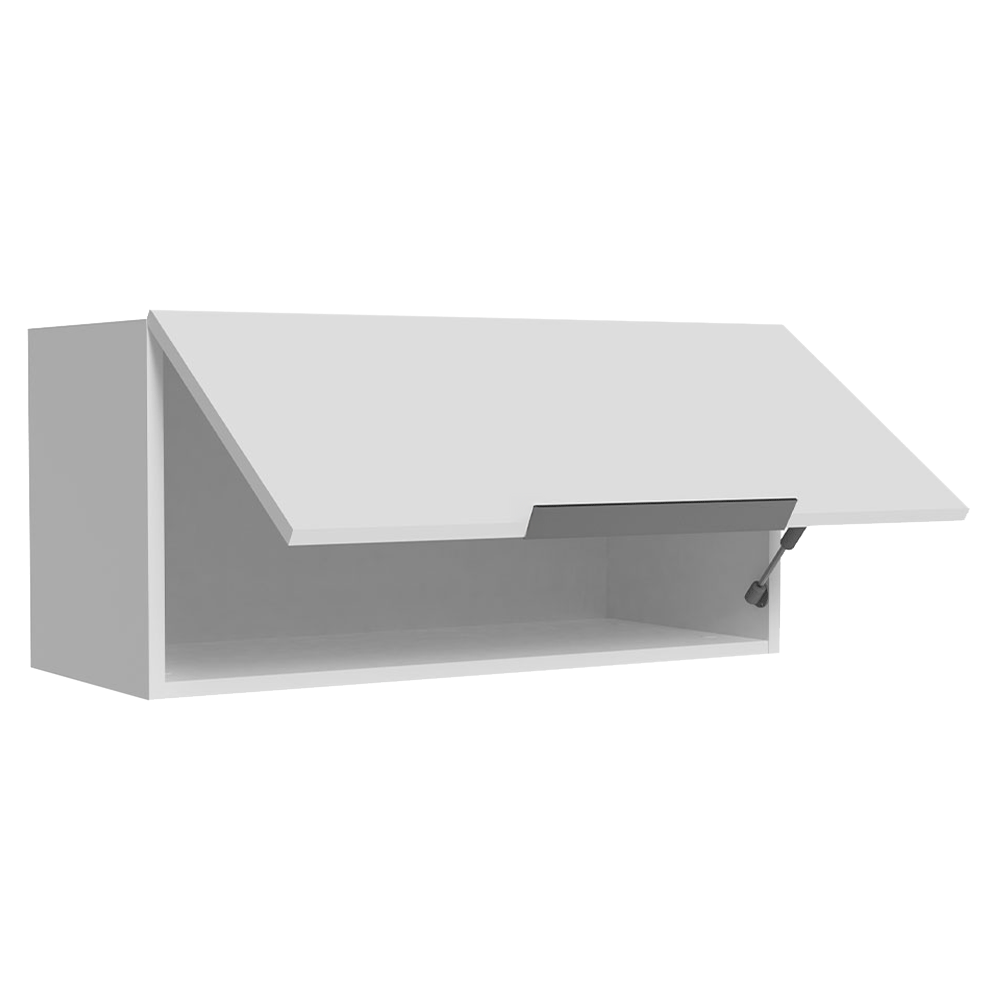 Armário Aéreo para Quarto 70 cm 1 Porta Basculante Branco Neo Madesa