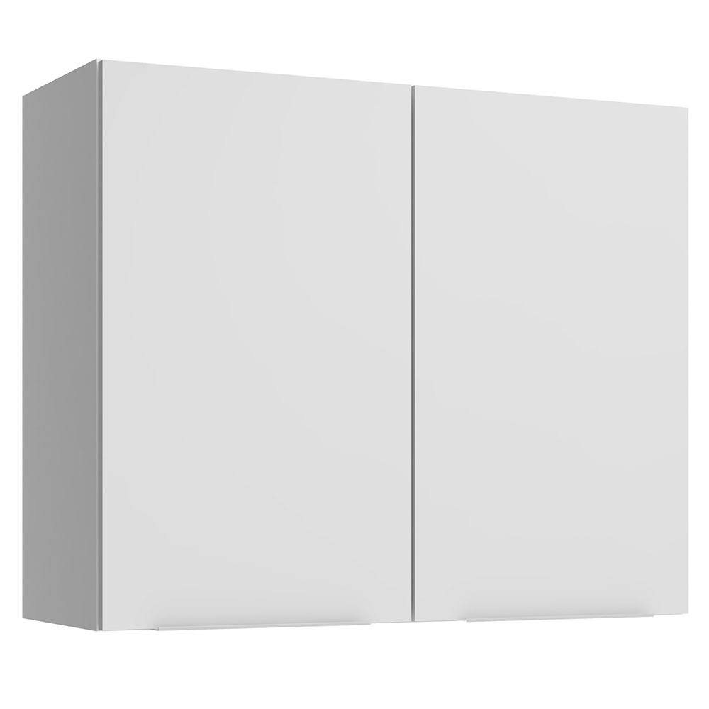 Armário Aéreo para Quarto 80 cm 2 Portas Branco Neo Madesa - Branco