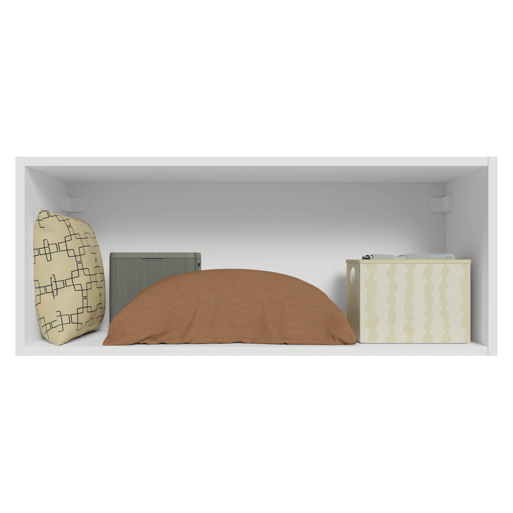 Armário Aéreo para Quarto 80 cm 1 Porta Basculante Branco Neo Madesa