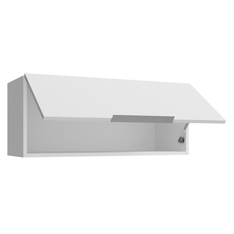 Armário Aéreo para Quarto 80 cm 1 Porta Basculante Branco Neo Madesa