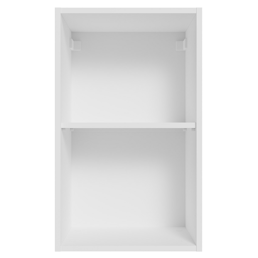Armário Aéreo para Quarto 40 cm 2 Nichos Abertos Branco Neo Madesa
