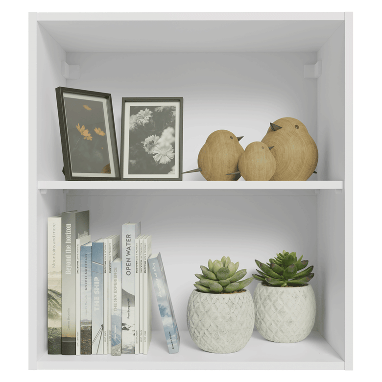 Armário Aéreo para Quarto 60 cm 2 Nichos Abertos Branco Neo Madesa