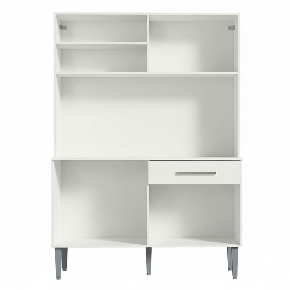 Armário de Cozinha Compacta 120cm Branco Life Madesa