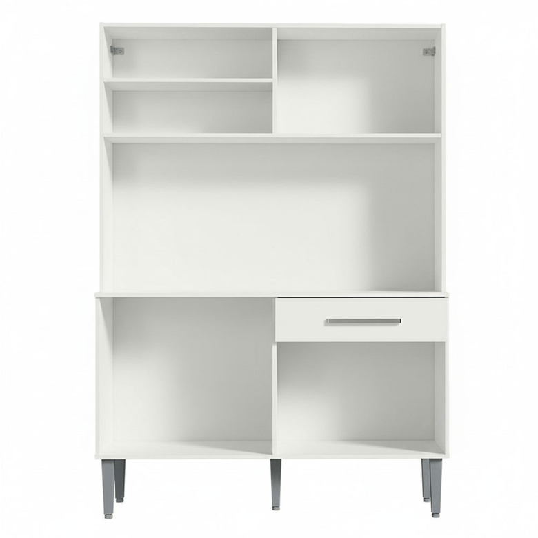 Armário de Cozinha Compacta 120cm Branco Life Madesa
