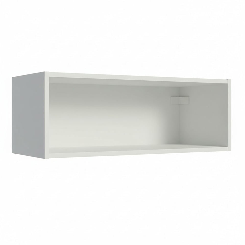 Armário Aéreo com Nicho Aberto 60cm Branco Emilly Madesa - Branco