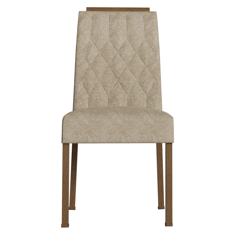 Kit 4 Cadeiras de Jantar 4256 com Espaldar Rustic/Imperial Madesa