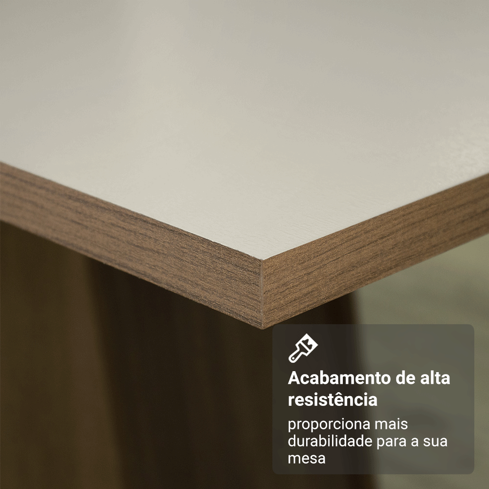 Mesa para Escritório Diretor Presidente 180cm Rustic/Crema 5388 Madesa