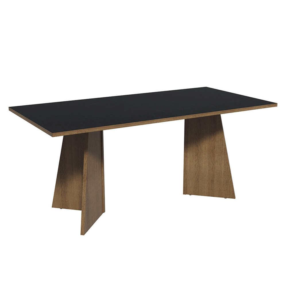 Mesa para Escritório Diretor Presidente 180cm Rustic/Preto 5388 Madesa