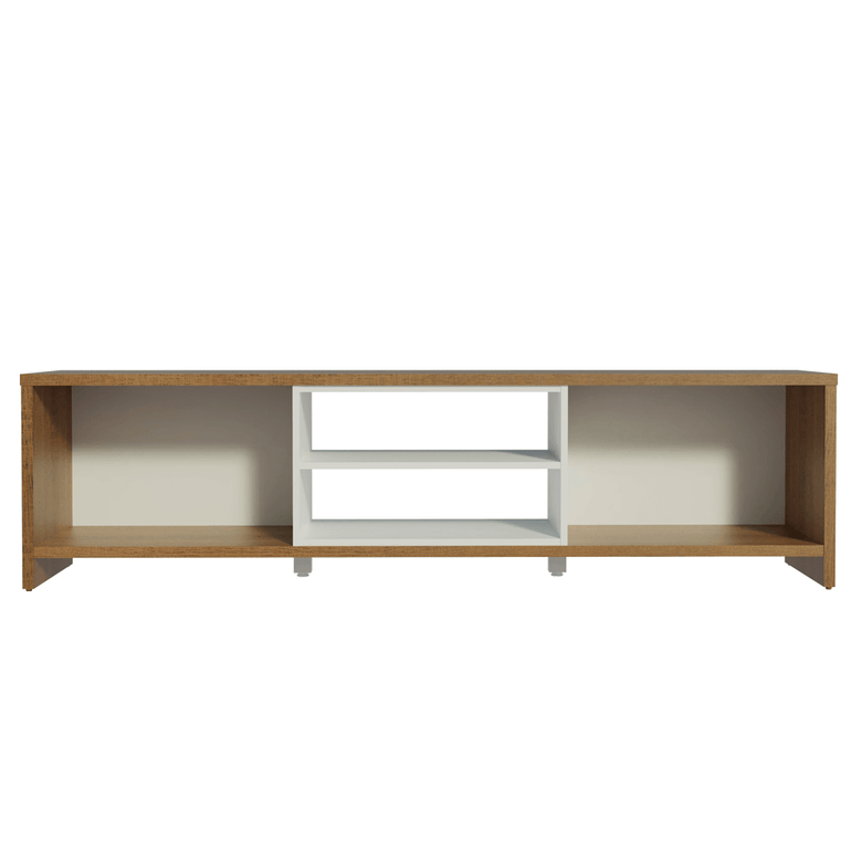 Rack para TV até 80 Polegadas 180cm 2 Portas Rustic/Branco Linz Madesa