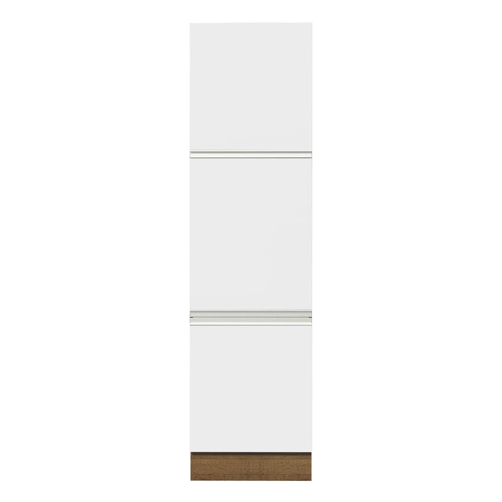 Paneleiro Madesa Glamy 60 cm 3 Portas Rustic/Branco