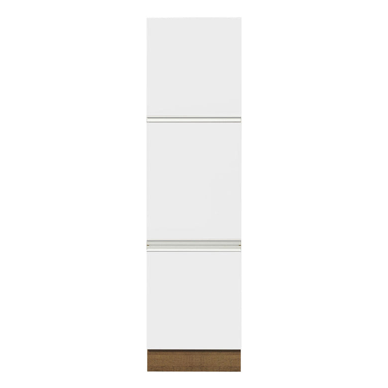 Paneleiro Madesa Glamy 60 cm 3 Portas Rustic/Branco