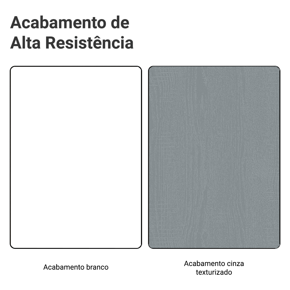 Armário Aéreo 100 cm 1 Porta Basculante Branco/Cinza Agata Madesa