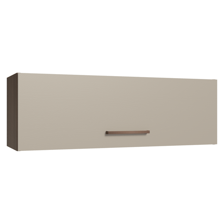 Armário Aéreo 100 cm 1 Porta Basculante Rustic/Crema Agata Madesa