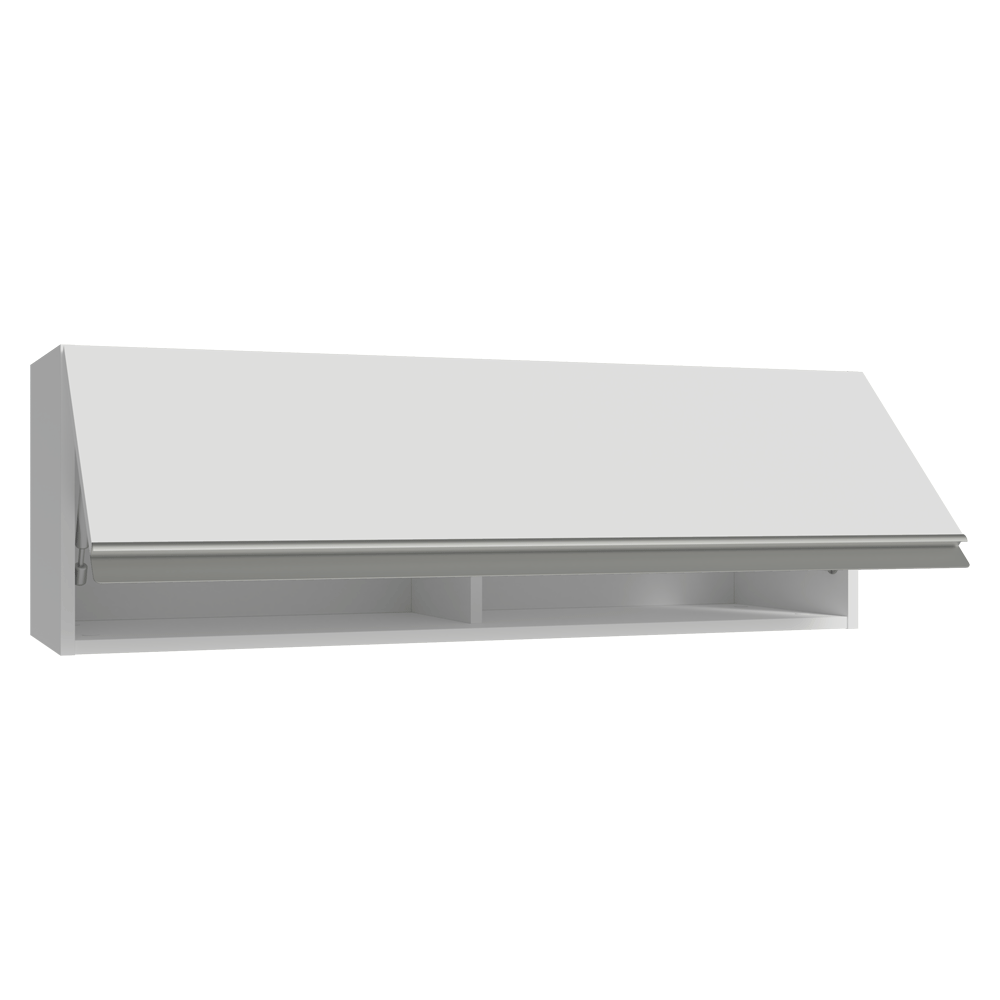 Armário Aéreo 100 cm 1 Porta Basculante Branco Glamy Madesa