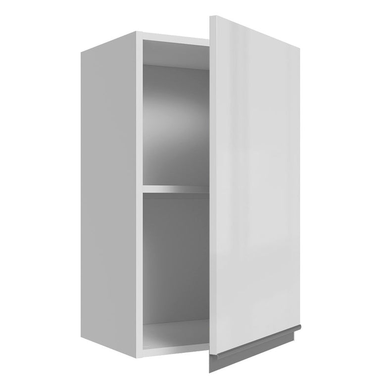 Armário Aéreo Madesa Acordes 100% MDF 40 cm 1 Porta Branco Brilho