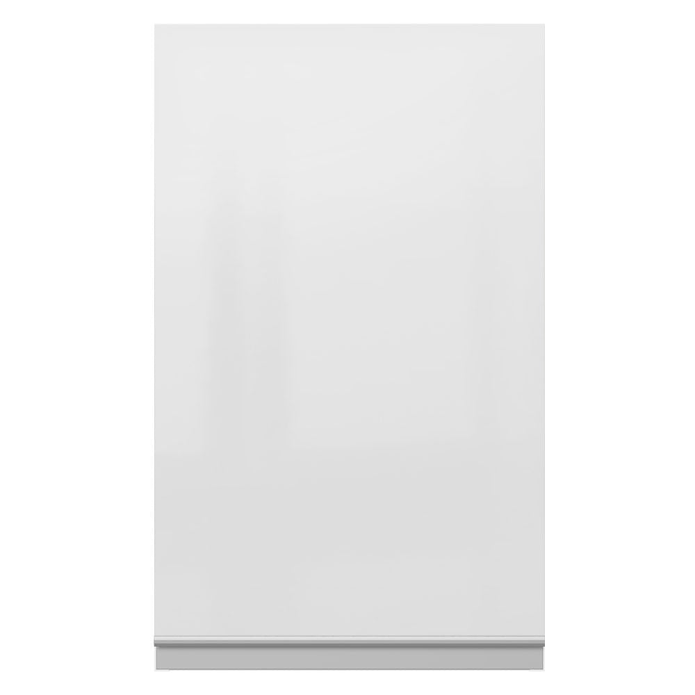 Armário Aéreo Madesa Acordes 100% MDF 40 cm 1 Porta Branco Brilho