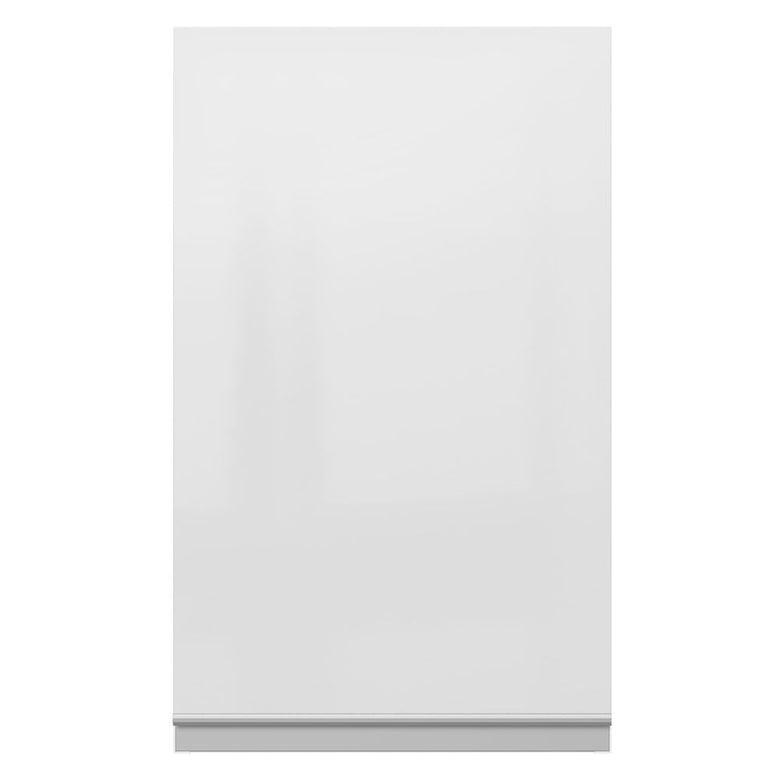 Armário Aéreo Madesa Acordes 100% MDF 40 cm 1 Porta Branco Brilho