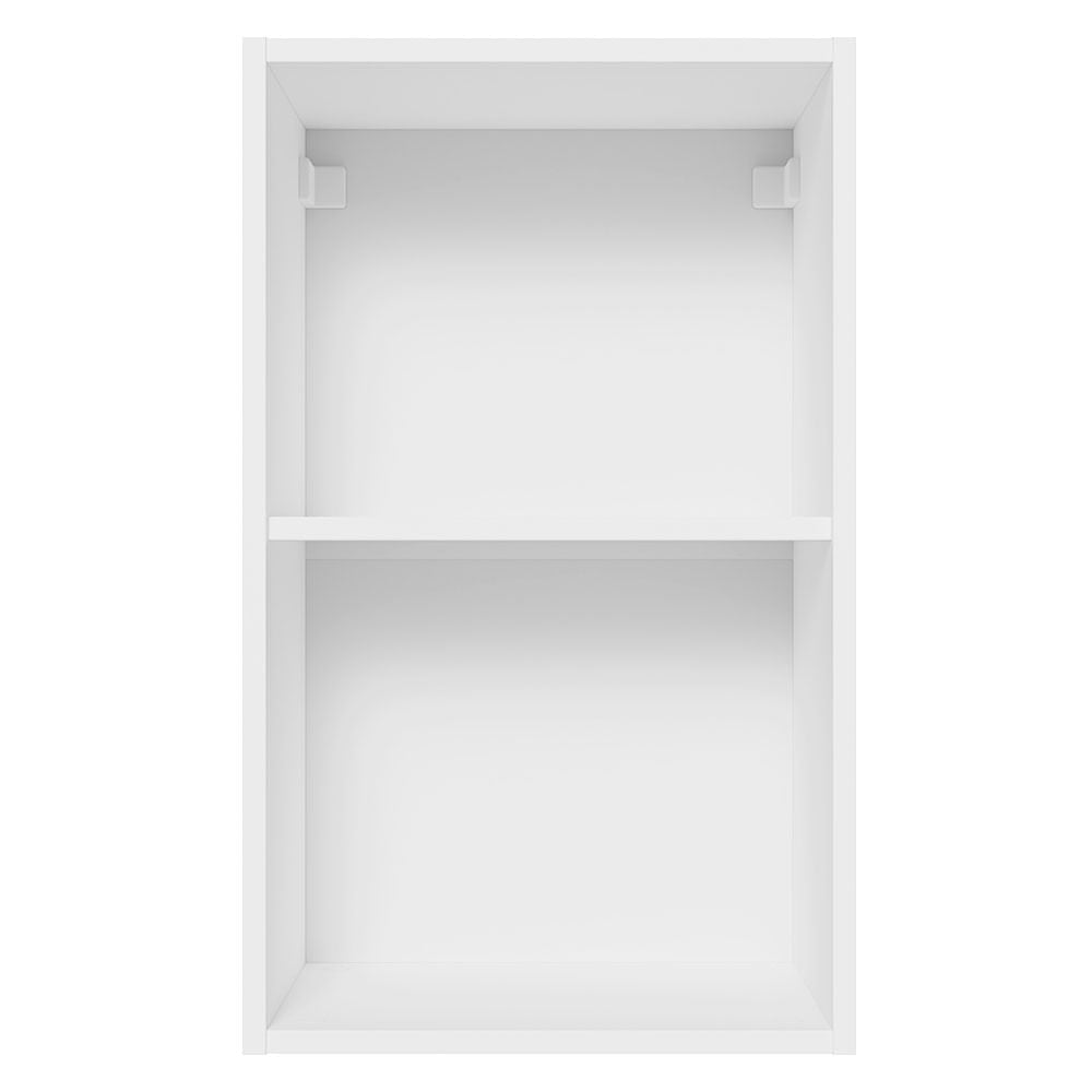 Armário Aéreo Madesa Acordes 100% MDF 40 cm 1 Porta Branco Brilho
