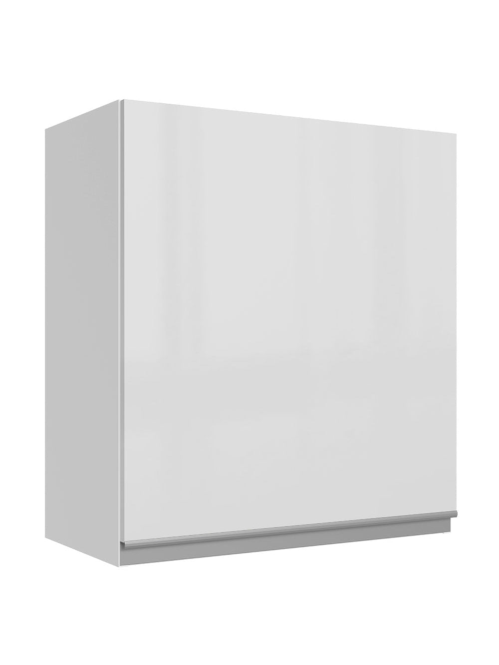 Armário Aéreo Madesa Acordes 100% MDF 60 cm 1 Porta Branco Brilho - Branco