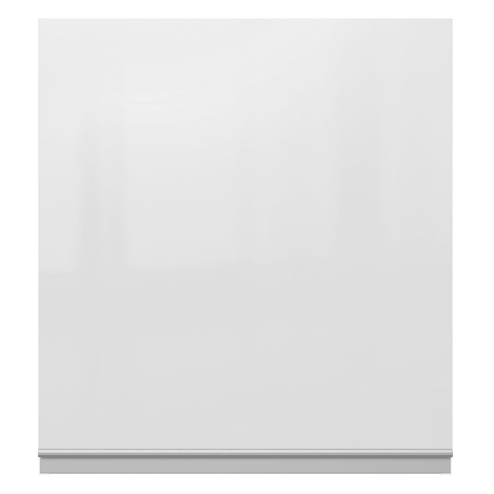 Armário Aéreo Madesa Acordes 100% MDF 60 cm 1 Porta Branco Brilho