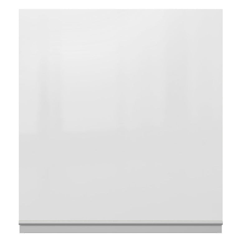 Armário Aéreo Madesa Acordes 100% MDF 60 cm 1 Porta Branco Brilho