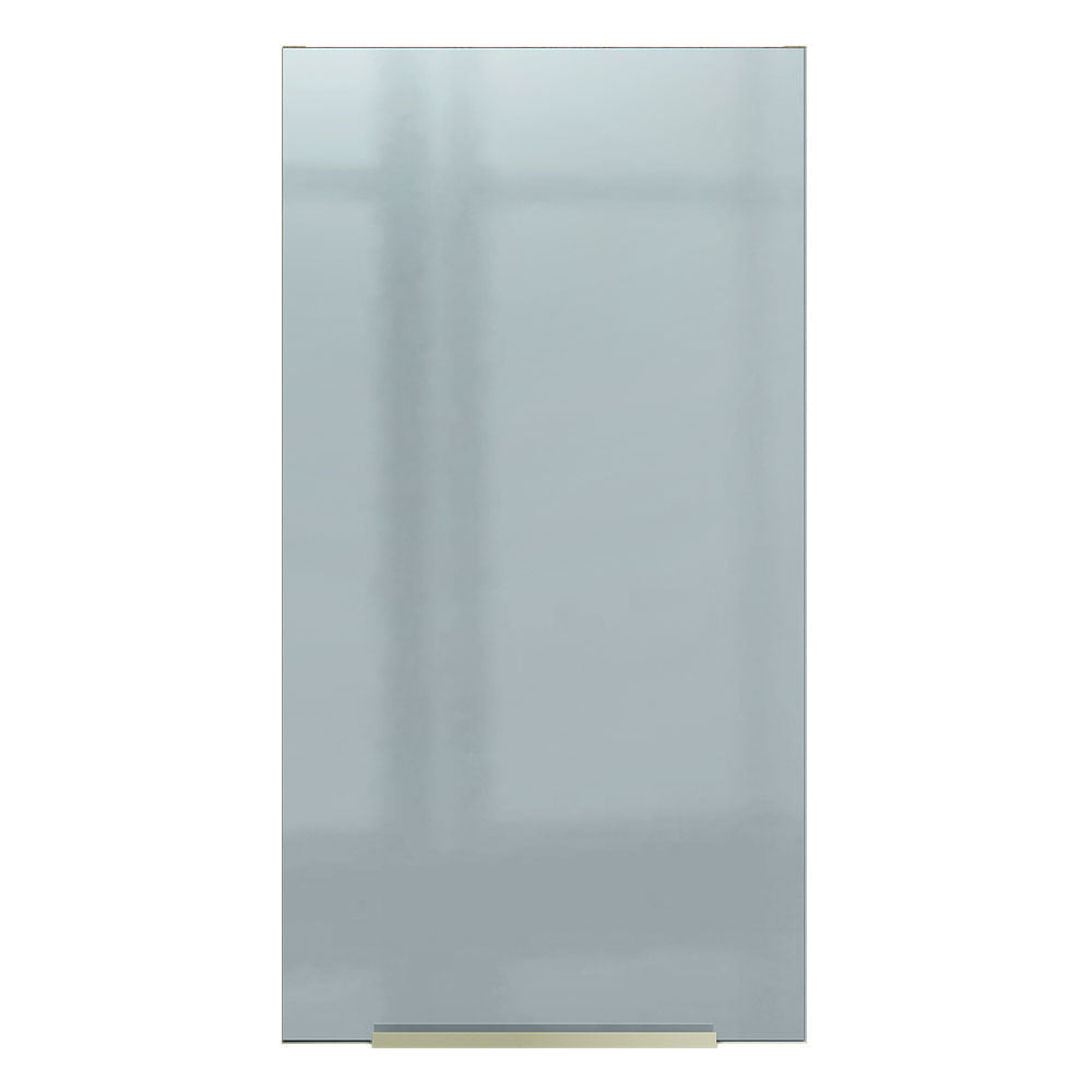 Armário Aéreo Madesa Lux 35 cm 1 Porta Rustic/Cinza