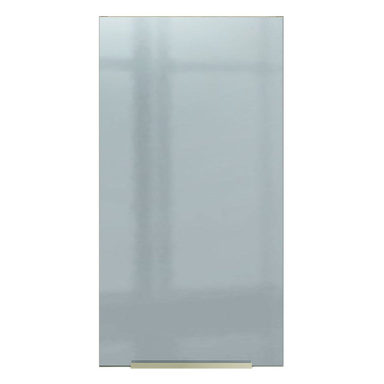 Armário Aéreo Madesa Lux 35 cm 1 Porta Rustic/Cinza