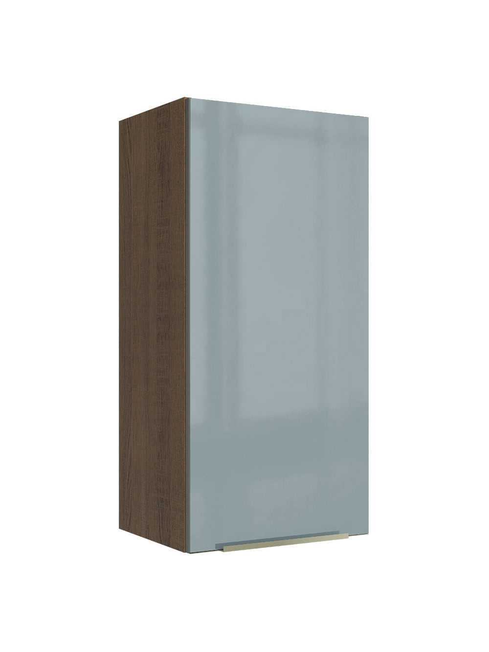 Armário Aéreo Madesa Lux 40 x 83 cm 1 Porta Rustic/Cinza - Rustic