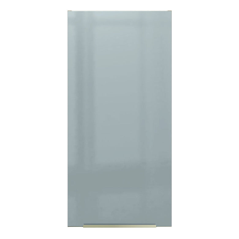 Armário Aéreo Madesa Lux 40 x 83 cm 1 Porta Rustic/Cinza