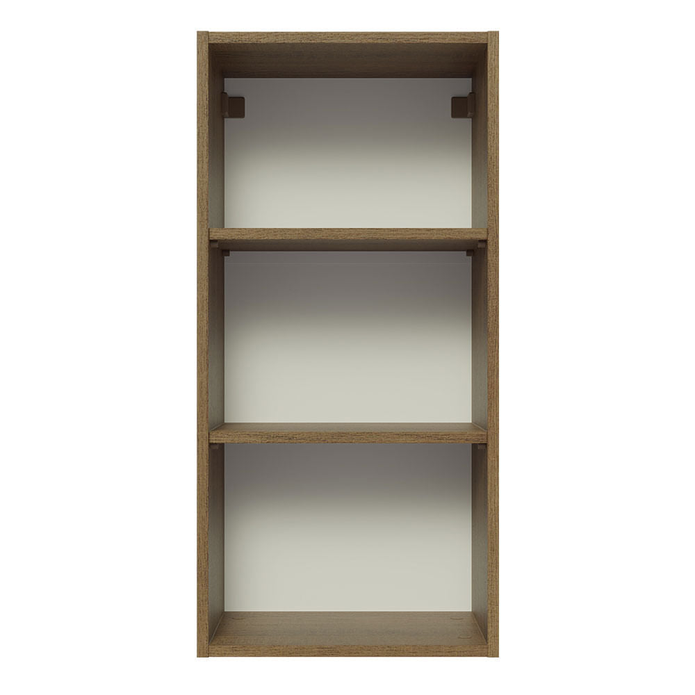Armário Aéreo Madesa Lux 40 x 83 cm 1 Porta Rustic/Cinza