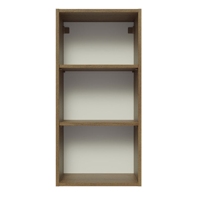 Armário Aéreo Madesa Lux 40 x 83 cm 1 Porta Rustic/Cinza