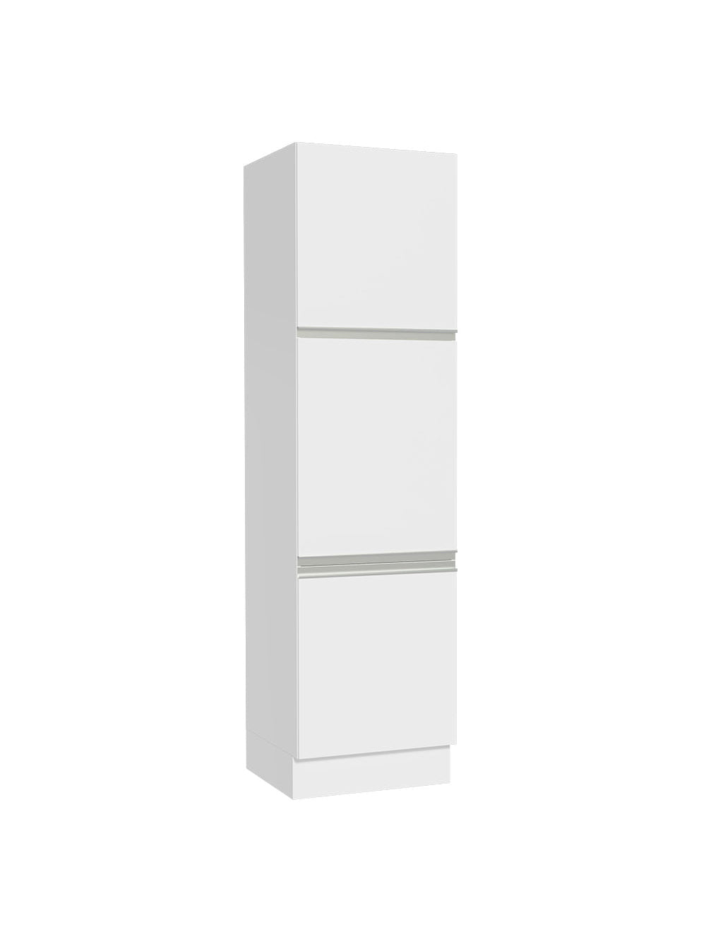 Paneleiro Madesa Glamy 60 cm 3 Portas Branco - Branco
