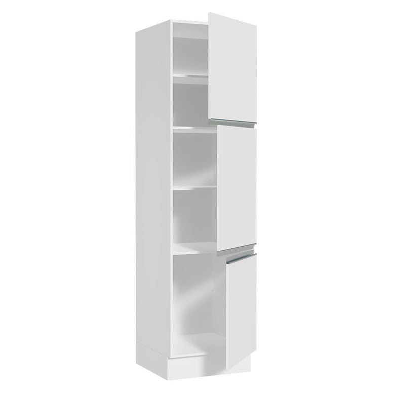 Paneleiro Madesa Glamy 60 cm 3 Portas Branco