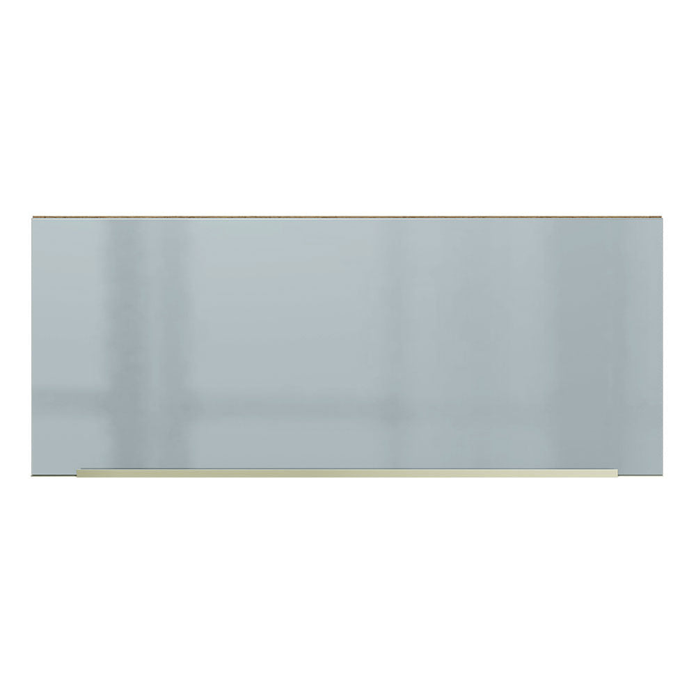 Armário Aéreo Madesa Lux 80 cm 1 Porta Basculante Rustic/Cinza