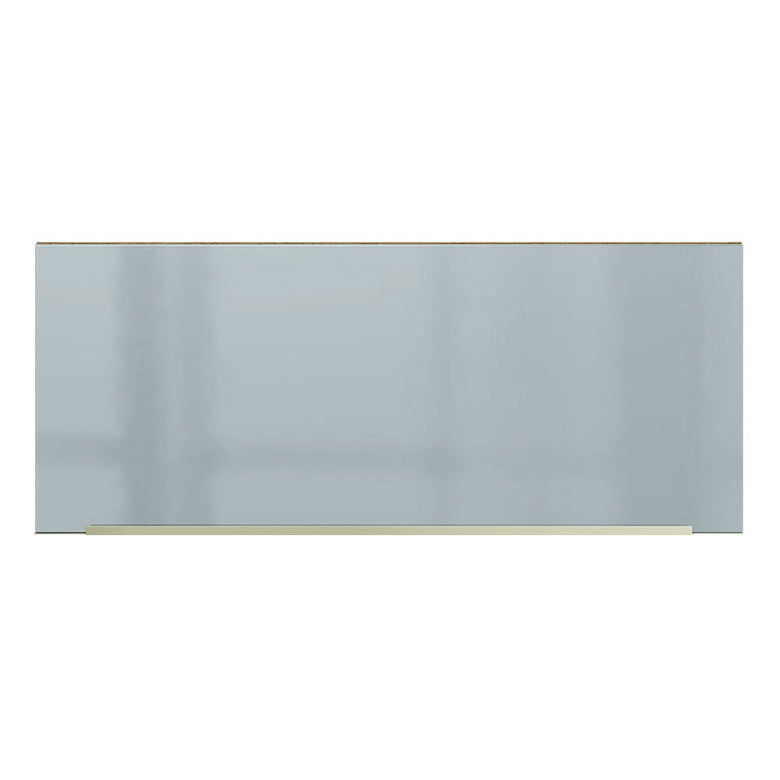 Armário Aéreo Madesa Lux 80 cm 1 Porta Basculante Rustic/Cinza