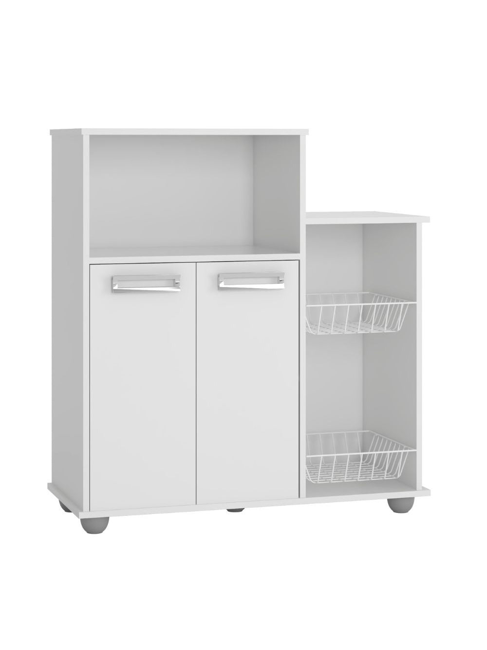 Armário Fruteira Multiuso 2 Portas Sollys Poliman Móveis - Branco