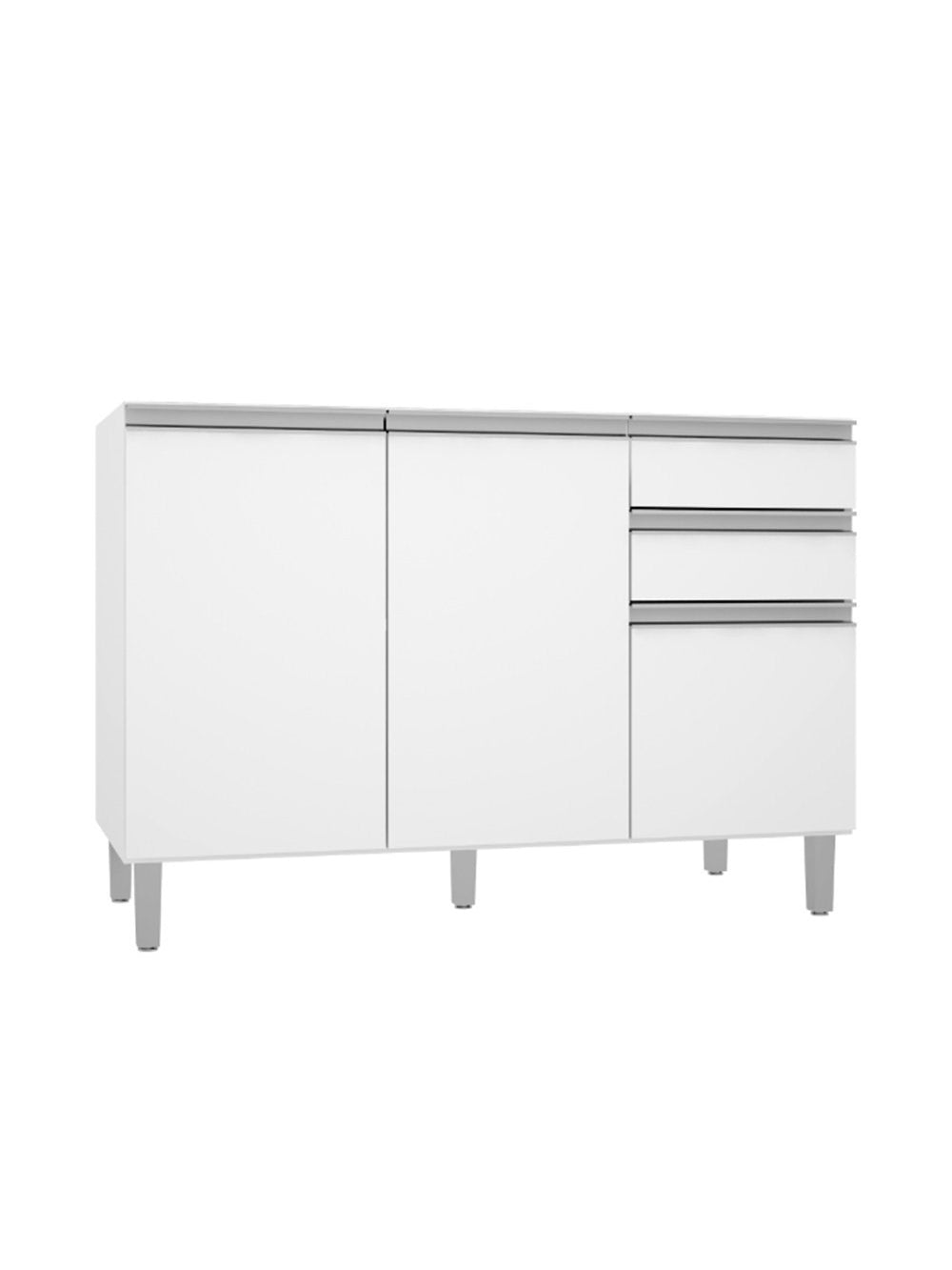 Balcão 3 Portas 2 Gavetas para Cuba Evidence - Branco